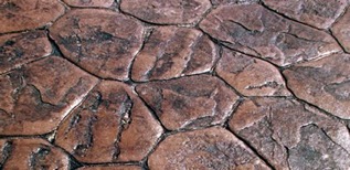 Random stone stamp pattern