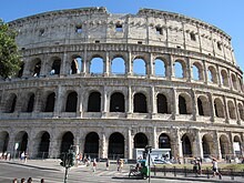 the Roman Colosseum